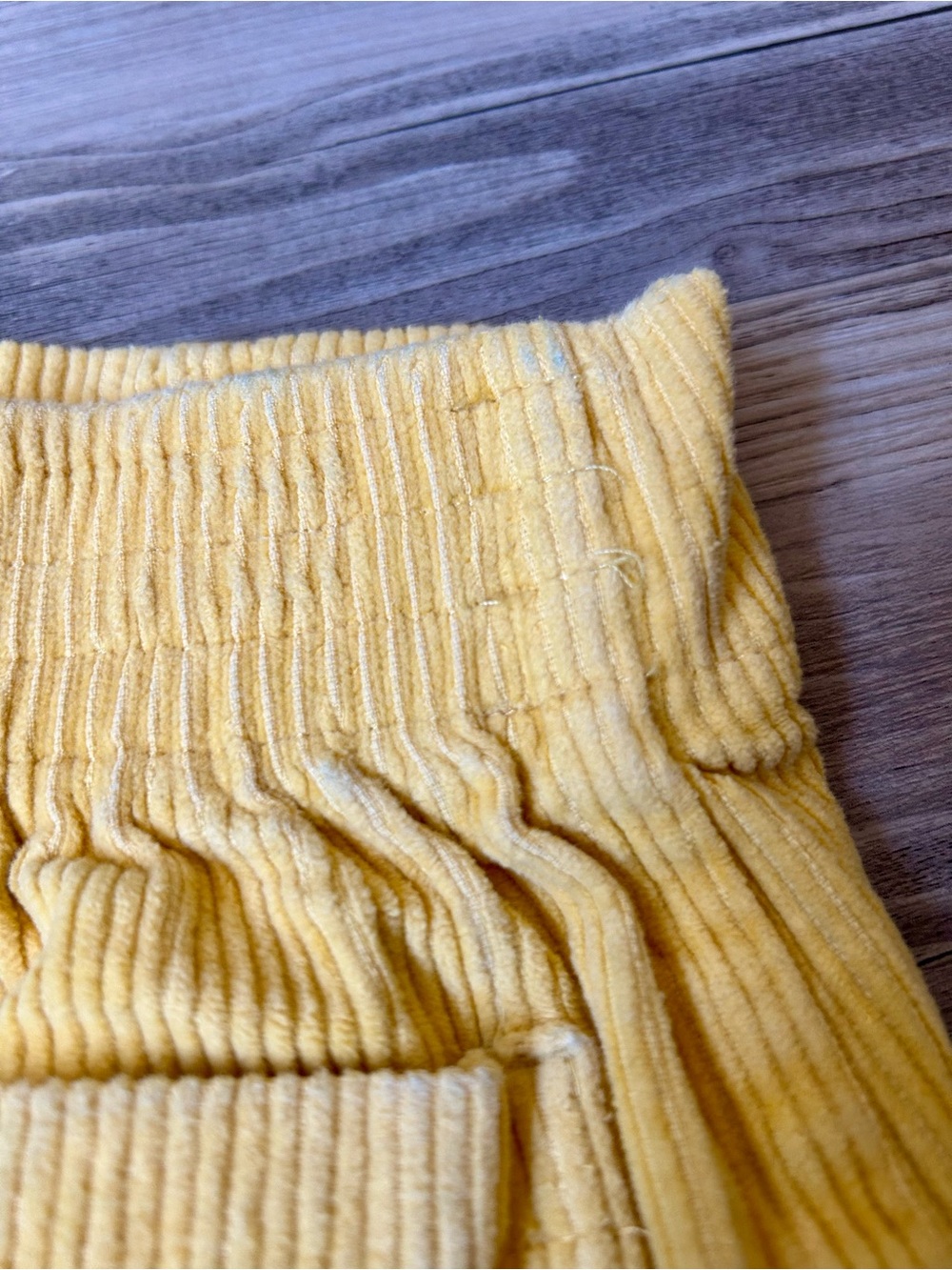 Hammies Yellow Corduroy High-Waist Shorts - Picture 7 of 9